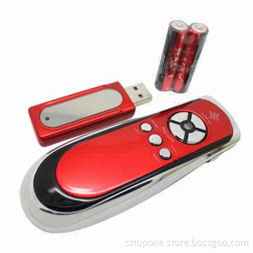 PowerPoint Wireless Presentation Laser Pointer, 2.4GHz Radio Frequency, Wireless Mouse Function